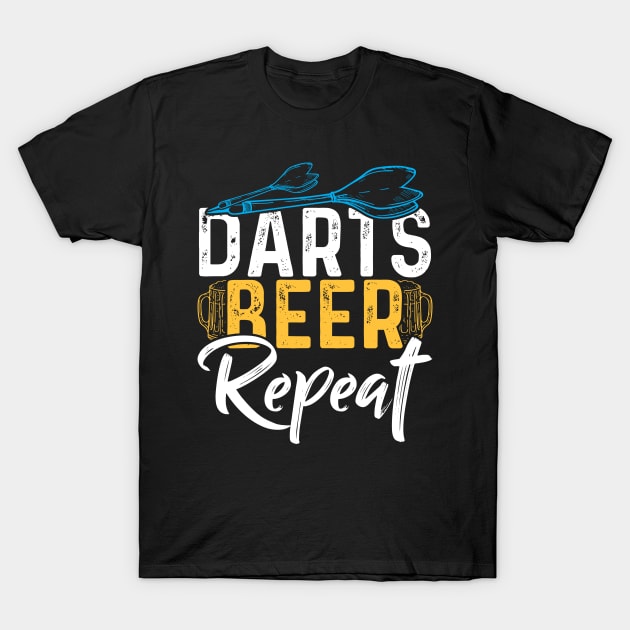 Darts Beer Repeat T-Shirt by Tee__Dot